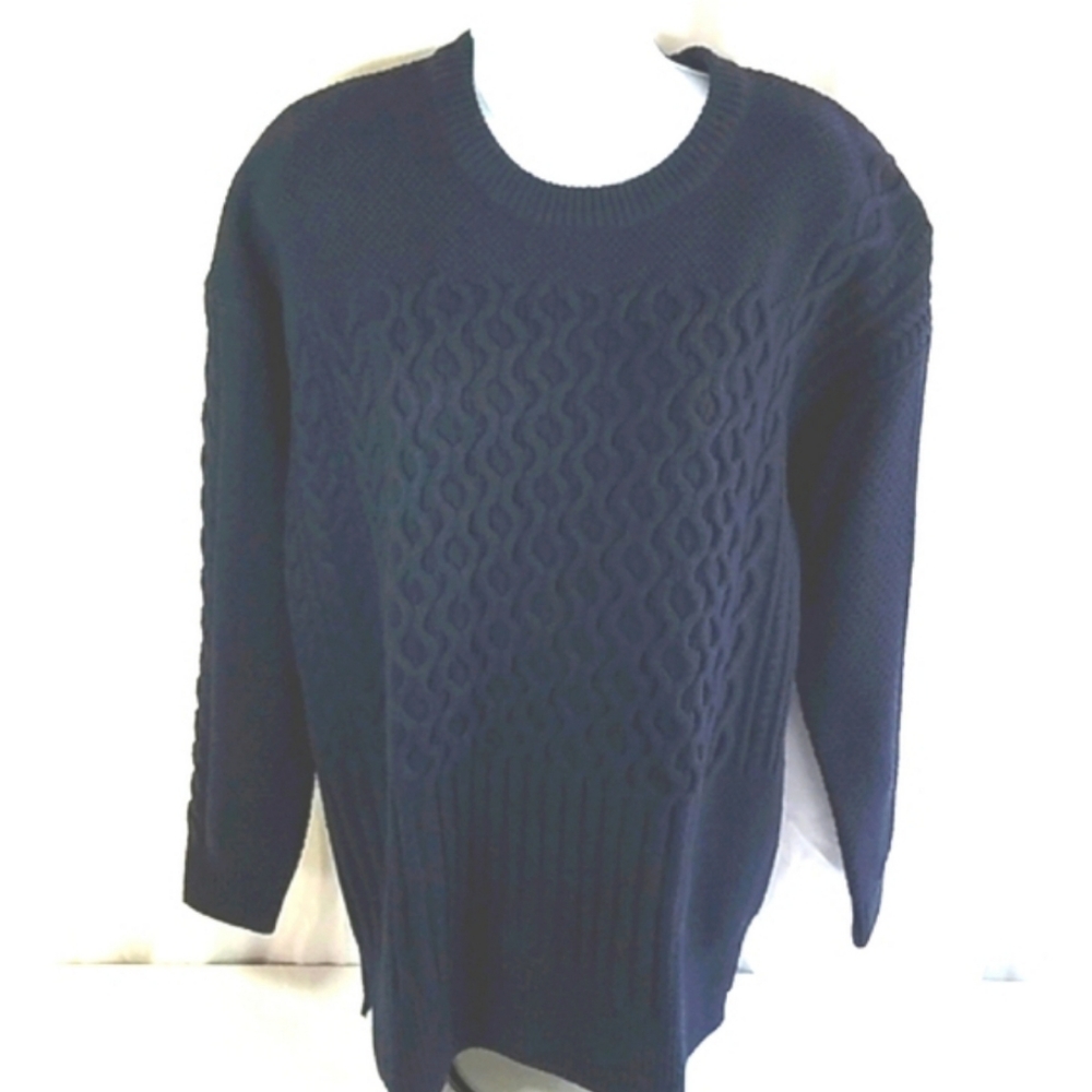 Madewell Crew Next Knit Pullover Sweater Blue Size Medium
